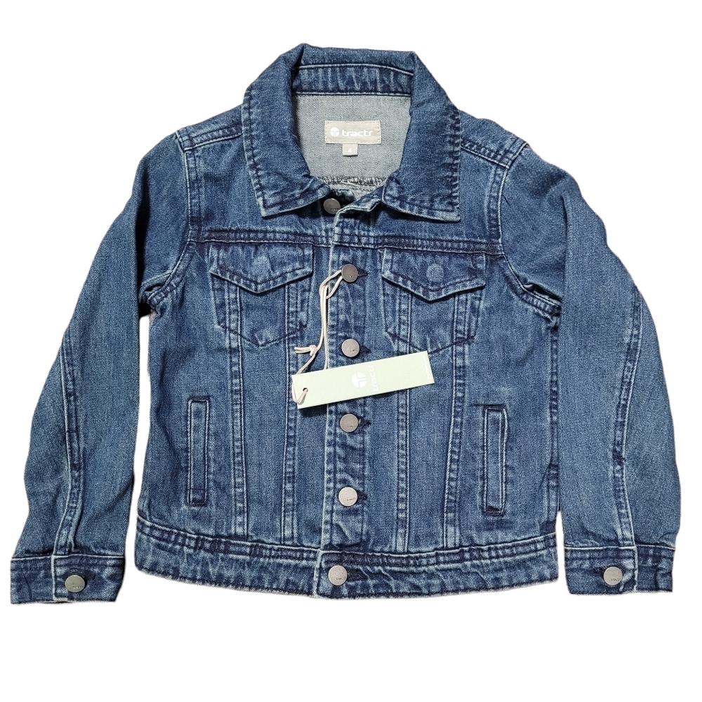 NWT Tractr Girl's Jean Jacket size 4